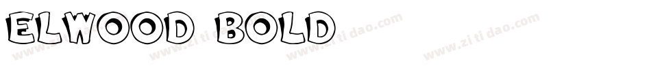 Elwood Bold字体转换